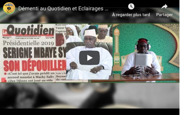 VIDEO - "Vote des djinns": Cheikh Tidiane Sy Al Amine dément et apporte des éclairages sur les propos de Serigne Mbaye Sy Mansour