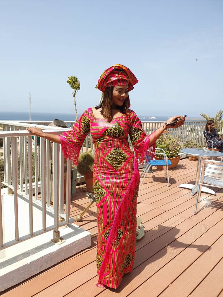 Madame HIG TECH, Merry Beye Diouf en mode "TAGALOU" au baptéme de sa soeur.