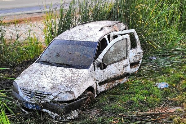 Accident rocambolesque sur l’autoroute a péage à hauteur de Keur Mbaye Fall