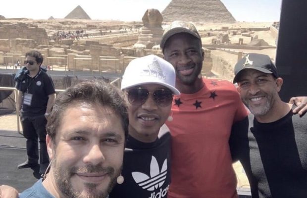 Diouf, Yaya Touré : les stars africaines posent sous les pyramides avant le tirage de la Can