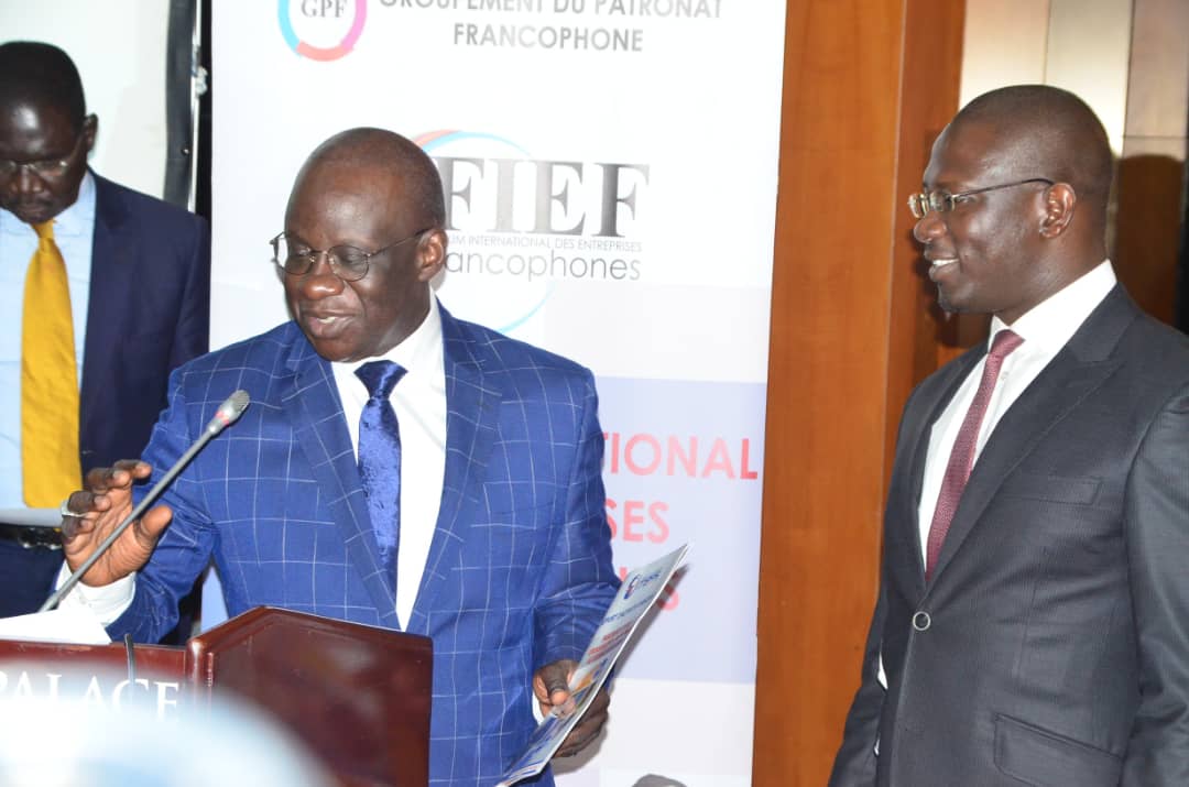 90 IMAGES: Cérémonie d'ouverture du Forum International des Entreprises Francophones par le MEDS du président Mbagnick Diop.