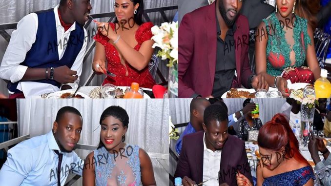 Voici les couples des acteurs des « séries »qui ont marqués les sénégalais lors de la soirée de Wally Seck au Grand Theatre