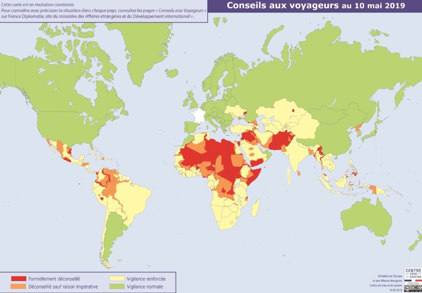 Sécurité : Voici la liste des pays africains déconseillés par la France
