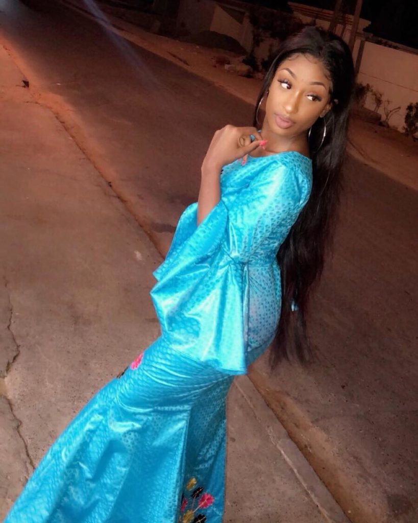 Mode Korité : la tenue coquette de Fatou Mbaye épouse de Kara Mbodji fait sensation sur la toile