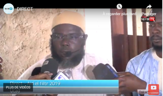 Prière de la Korité à l’Ucad : l’imam Oumar Sall demande à l’Etat d’assurer la sécurité des citoyens