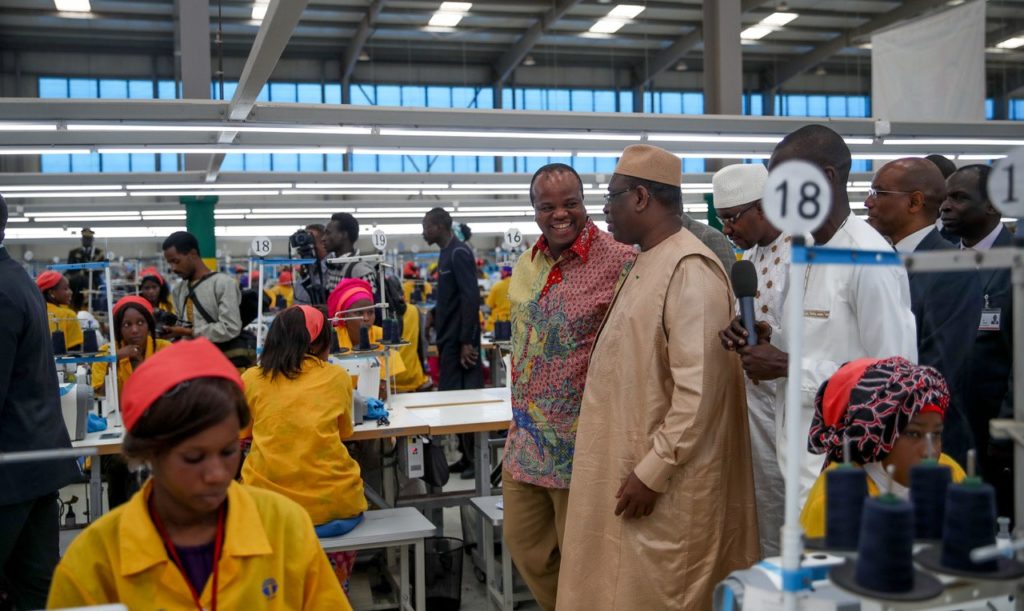 Visite de la nouvelle ville de Diamniadio de Sa Majesté Mswati III, Roi d’Eswatini avec Macky Sall.