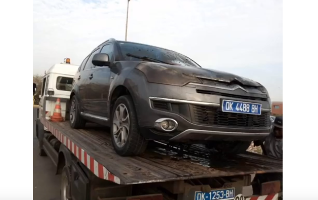 La voiture de Bécaye Mbaye prend feu au retour des obsèques de Tanor Dieng