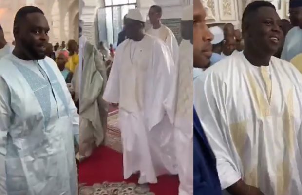 Video: Macky Sall et son Fils Amadou lors de prière de Tabaski