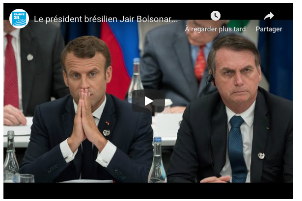 Le président brésilien Jair Bolsonaro raille Brigitte Macron sur Facebook