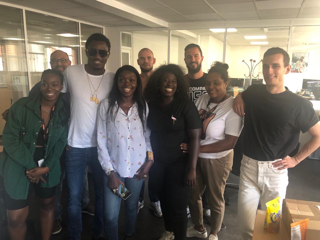 Waly Seck en compagnie du PDG de TRACE TV à Paris.
