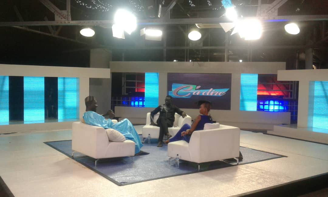 Les images du tournage de l'émission C' À DIRE de Ben Matar et Fabienne Felhio sur la 2STV .