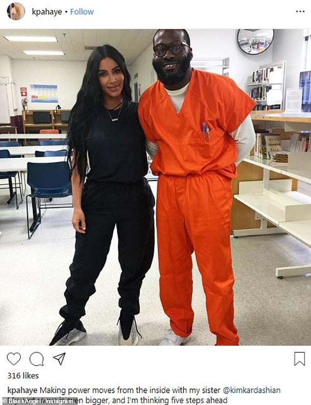 Grâce à Kim Kardashian, un détenu condamné à la prison à vie est libre