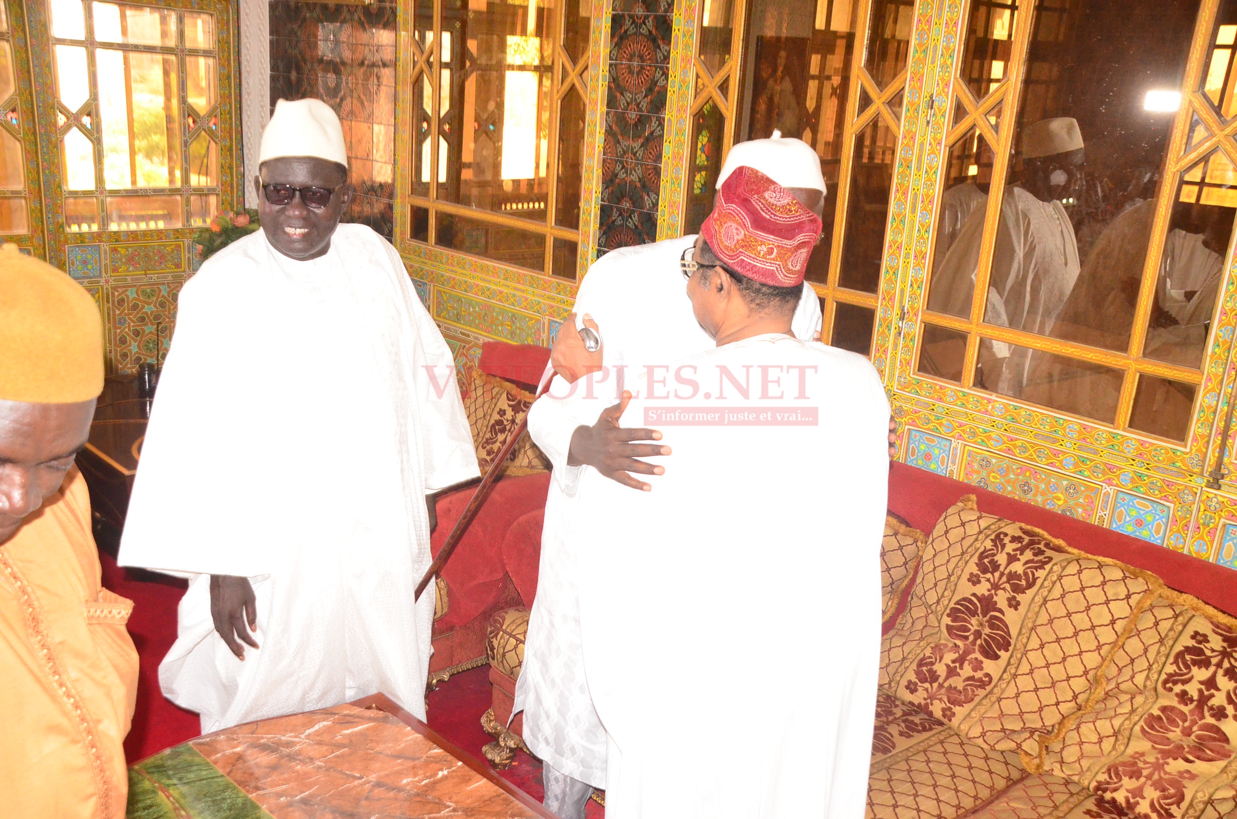 (37 Photos): Après sa sortie de prison, Khalifa Sall rend visite à Ahmed Khalifa Niasse
