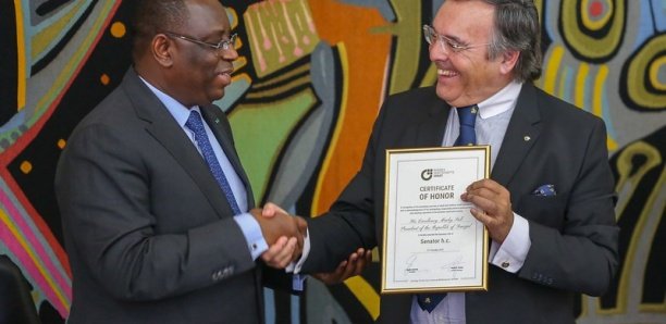 Allemagne: Macky Sall fait Sénateur Honoris Causa