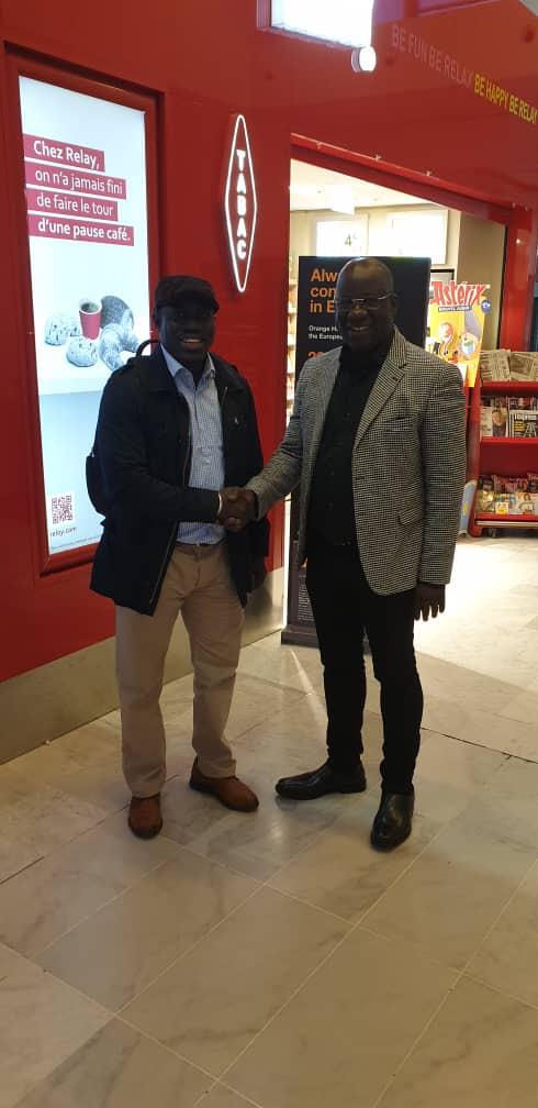 Arrivé du Président Mbagnick Diop ce jour à Paris pour l'organisation pratique des African Leardership Awards à Paris