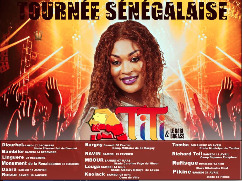 TOURNÉE SÉNÉGALAISE: TITI au coeur des régions du Sénégal avec "NAMONALEN" en live .