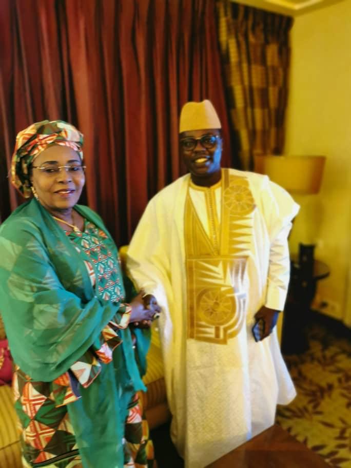 Bour Nguéweul de la sicap en compagnie de la premiére dame du Niger