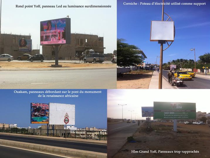 Dakar: Le Préfet signe l'arrêt de mort des panneaux publicitaires dans les rues