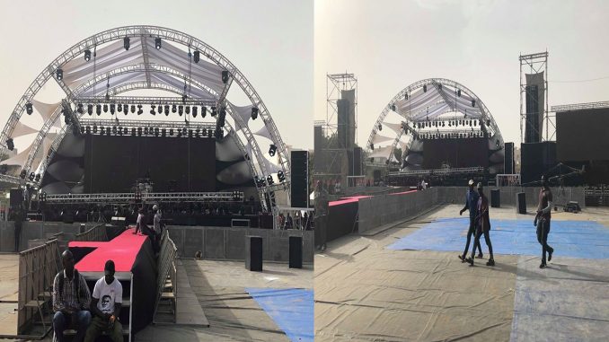 Tout est Prêt pour la soirée du roi du Mbalax Youssou Ndour au Cices