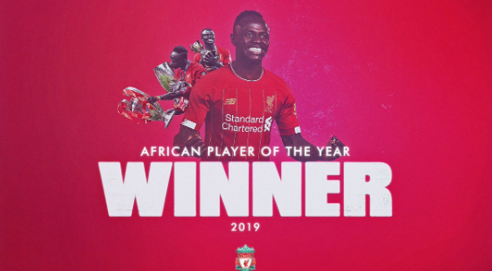 Ballon d’or africain 2019 : Liverpool célèbre Sadio Mané !