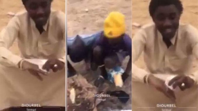 Une vidéo rare qui montre l’humilité de Wally Seck – En pleine forêt à Diourbel : il partage son repas avec des talibés.Regardez