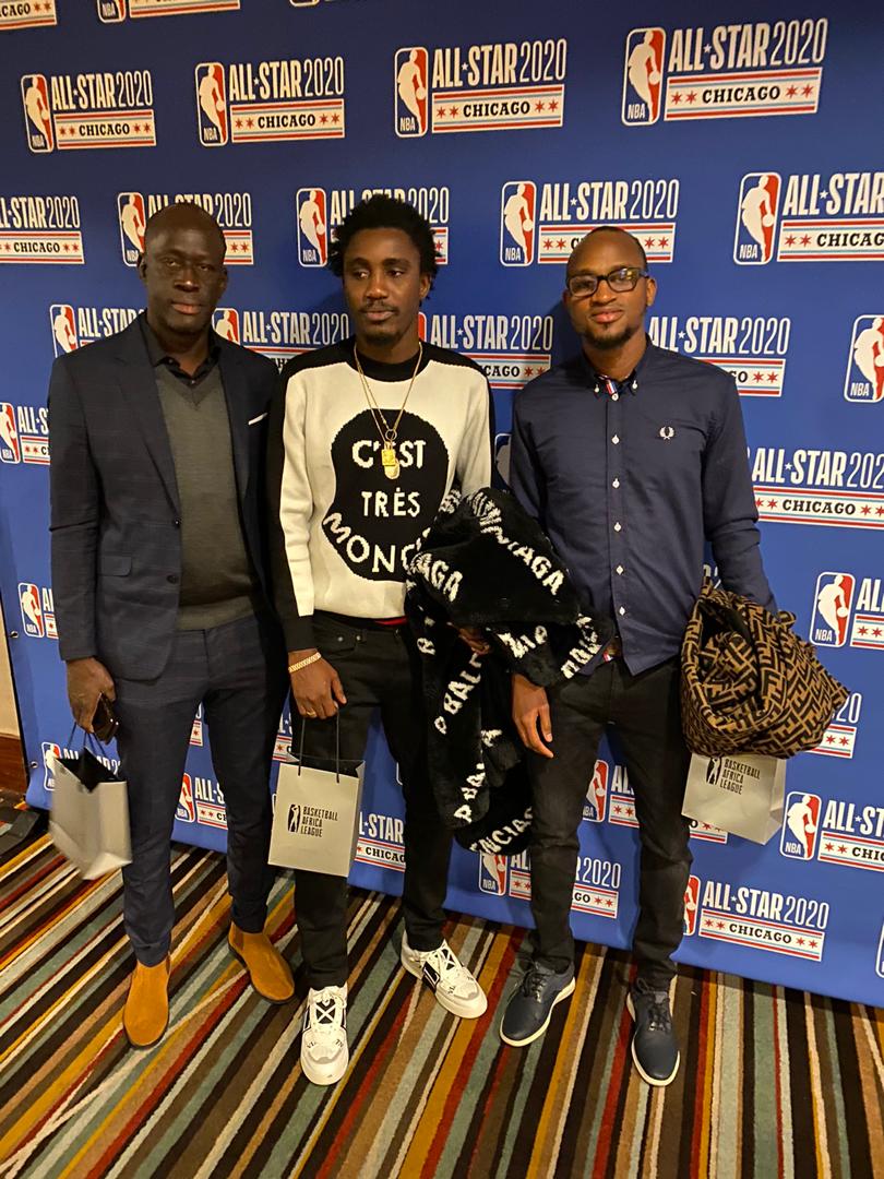 Les images de Waly Seck en compagnie de son manager, son frère Mouhamed et le snapeur Niang aux All Star  2020 à Chicago.