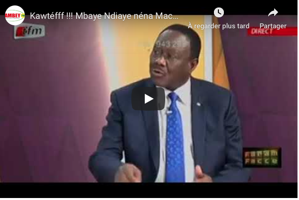 Mbaye Ndiaye: « Macky Sall exerce présentement son 1er mandat »