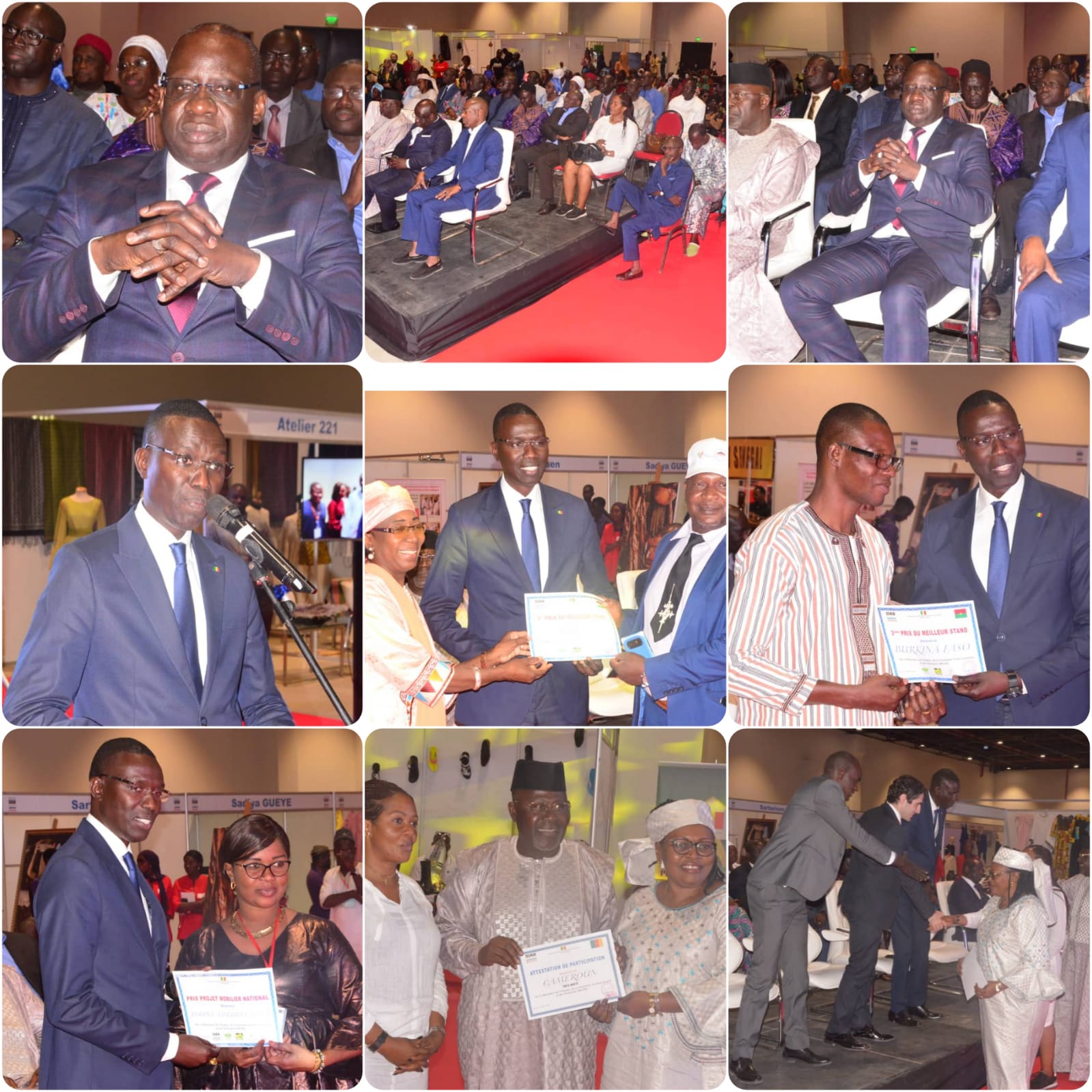 CLOTURE DU SIAD 2020: Les images  du Salon International de l’Artisanat de Dakar devant le ministre Dame Diop et Mbaye Dieye Faye