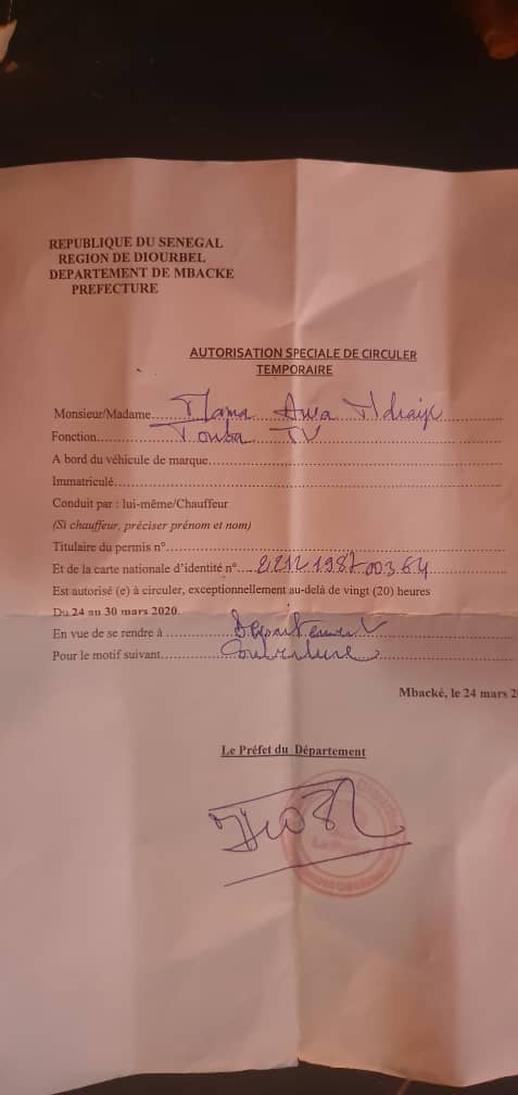 En exercice de ses fonctions, voici Mame Awa Ndiaye journaliste de Touba TV brutalisée par les forces de l'ordre