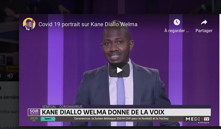 Covid 19: Portrait de  l'artiste chanteur Kane Diallo Welma sur la chaine marocaine