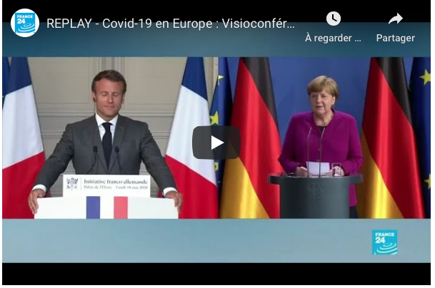 EN DIRECT- Coronavirus: Macron et Merkel proposent un plan de relance de 500 milliards d'euros EN DIRECT- Coronavirus: Macron et Merkel proposent un plan de relance de 500 milliards d'euros