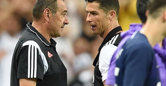 Juve : Cristiano Ronaldo taclé par son entraineur Maurizio Sarri