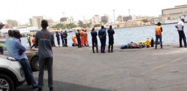 Accident du Port : Le corps sans vie du chauffeur de camion retrouvé Accident du Port : Le corps sans vie du chauffeur de camion retrouvé