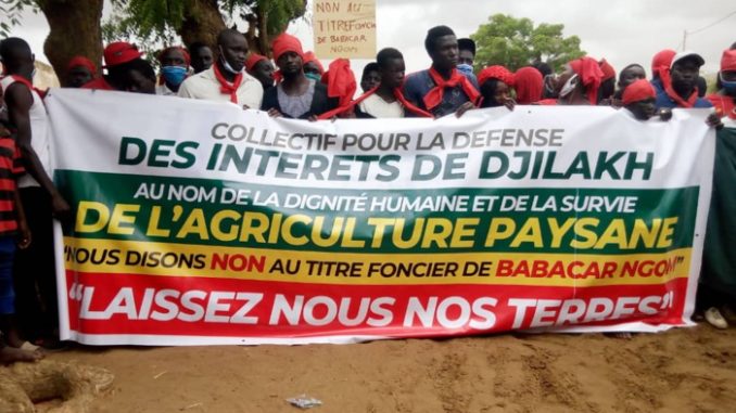 Foncier : Les populations de Djilakh tournent en dérision la conférence de presse de Babacar Ngom et appellent à une marche nationale le 17 juillet