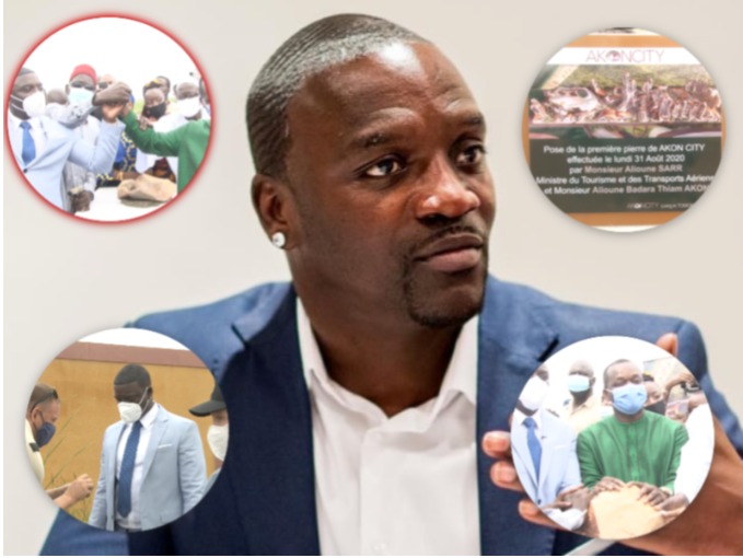 AKON LANCE SON CITE A MBODJENE: Cérémonie de Pose de la première pierre du projet AKONCITY