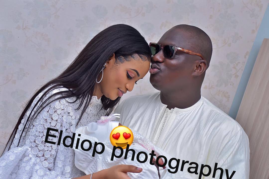 Les images exclusives du baptême de Princess Dieng : Fille de Serigne Fallou et Marie Sene « couple glamour »