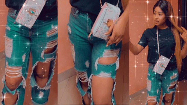 Racky MDHM déchire la toile avec un Jeans très déchiré