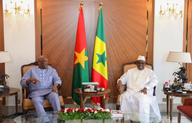 Le Président Rock Marc Christian Kaboré du Burkina Faso, au Sénégal depuis hier