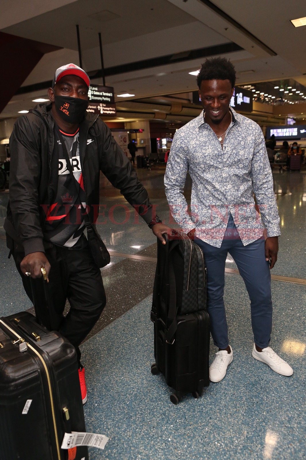 En images depuis l'aeroport de Las Vegas, l'arrivés des guest de Mo Gate pour au Las Vegas Fashion week