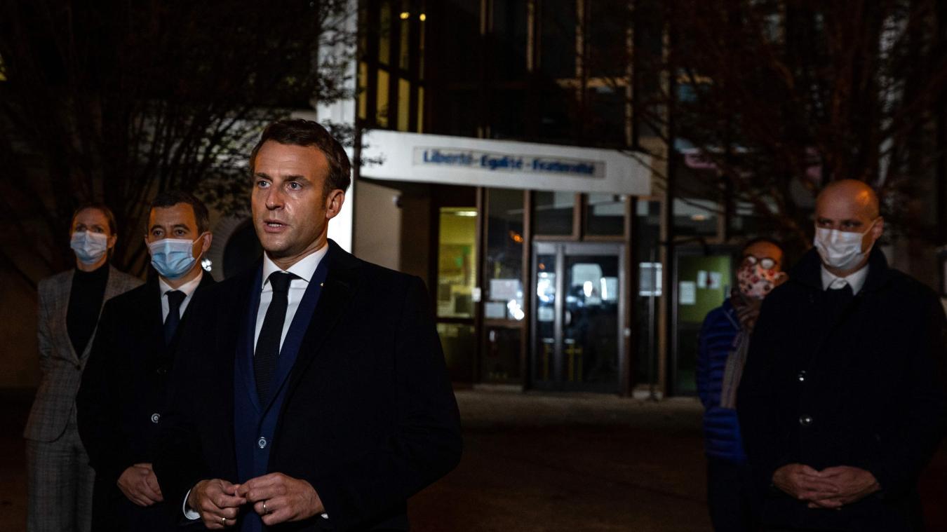 Professeur décapité: Macron dénonce un «attentat terroriste islamiste caractérisé»