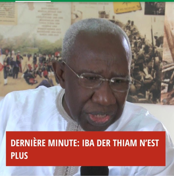 Décès du Pr Iba Der Thiam: levée du corps à 10h, enterrement à Yoff