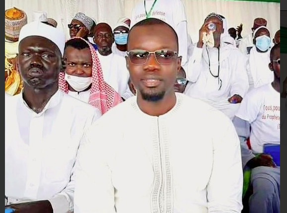 Ousmane Sonko au rassemblement des Sénégalais contre l’Islamophobie
