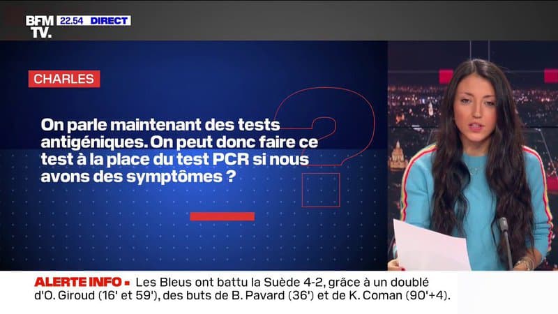 Peut-on faire un test antigénique à la place du test PCR si nous avons des symptômes ?