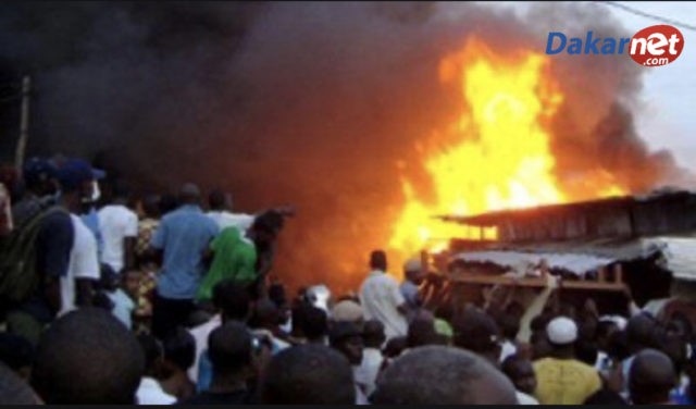 Urgent : Après le Marché de Touba, le marché de Mbacké a pris feu