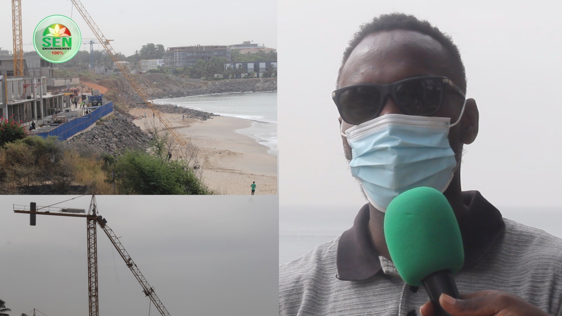 Plage de Kakalam: Après le drame écologique, un grutier tombe dans le vide