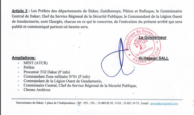 Voici l'arrêté portant suspension des autorisations de faire de la musique, des chants, et danses dans les débits de boissons(Documents)