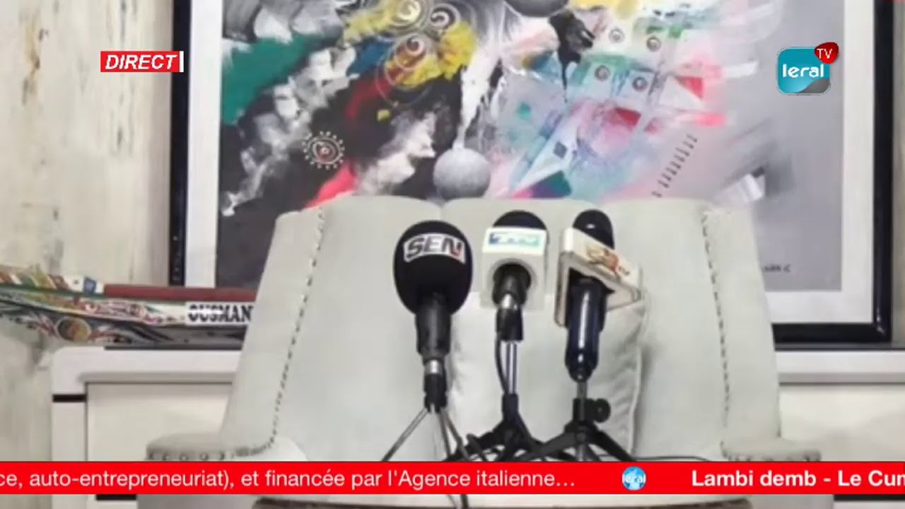 Urgent/ Accusé de viol: La déclaration de Ousmane Sonko en direct sur Leral tv