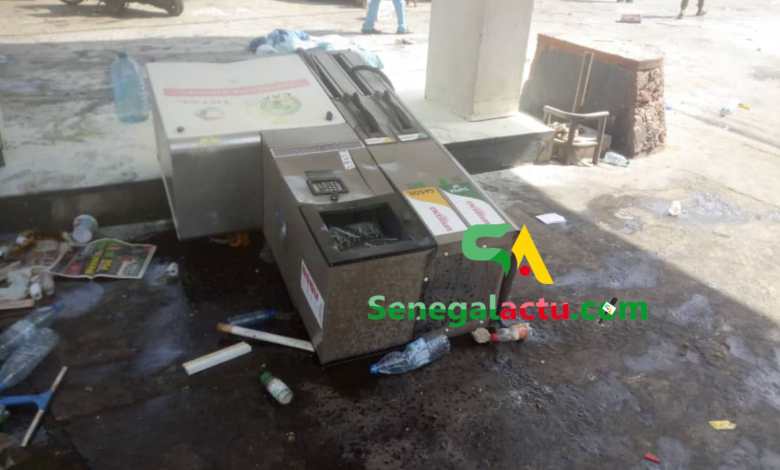 Manifestations Pro-Sonko: La station Total de Colobane complètement saccagée (photos+Vidéos)