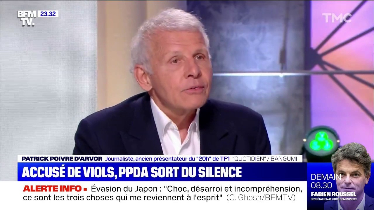 Patrick Poivre d’Arvor accusé de viols : Il sort du silence dans Quotidien