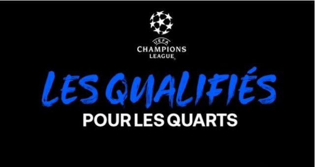 Ligue des Champions: les équipes qualifiées pour les quarts de finale